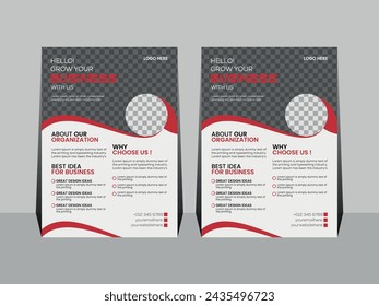 Corporate creative colorful business flyer template design, abstract business flyer, vector template design or business poster template design