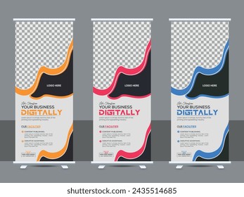 Corporate creative colorful business flyer template design, abstract business flyer, vector template design or business poster template design