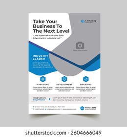 Corporate creative colorful business flyer template design set, abstract business flyer, vector template design or business poster template design 
