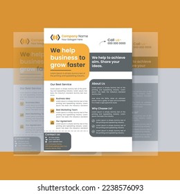 Plantilla de diseño de flyer creativo corporativo 