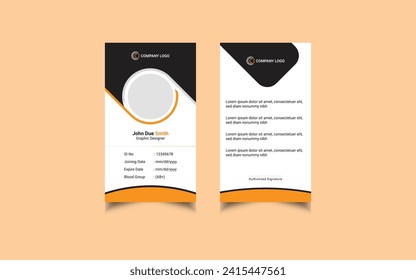 Corporate  Creative ID Card Design, Vector File Design, Office Id Card Design, Student Id Card Design.