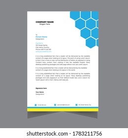 corporate  creative Letterhead design with editable high quality vector file 