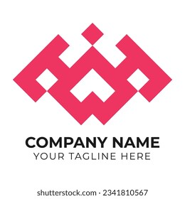 Corporate creative minimalist abstract monogram business logo design for your company