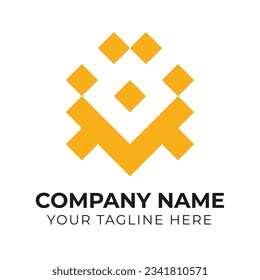 Corporate creative minimalist abstract monogram business logo design for your company