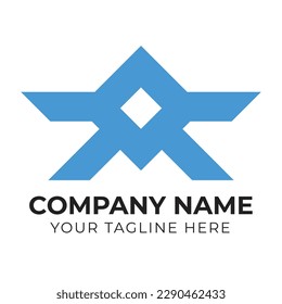 Corporate Creative Modern Abstract Business XMV Letter Logo Design Template