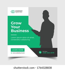 Corporate Creative Modern Business square web Social Media banner Template. Elegant sale and discount promo ads. For digital marketing.