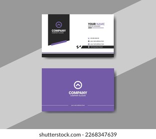 Corporate and creative modern clean business card template design, Premium visiting card layout