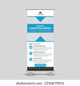 Corporate Creative Modern Marketing Roll Up Banner Design Template