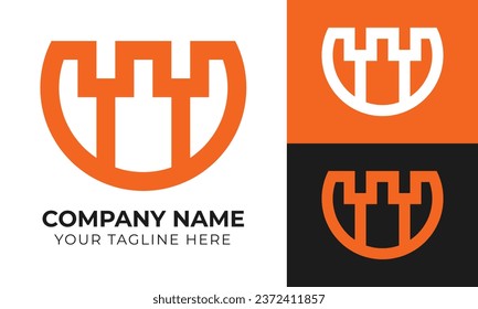 Corporate creative modern minimal abstract business logo design template
