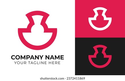 Plantilla de diseño de logotipo empresarial abstracto creativo y moderno