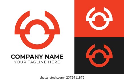 Plantilla de diseño de logotipo empresarial abstracto creativo y moderno