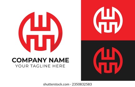 Corporate creative modern minimalist abstract business logo design template