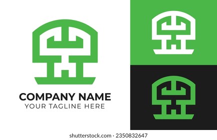 Corporate creative modern minimalist abstract business logo design template