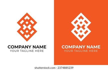 Corporate creative modern minimalist abstract business logo design template