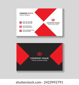 Corporate creative modern minimalist business card design template