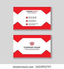 Corporate creative modern minimalist business card design template