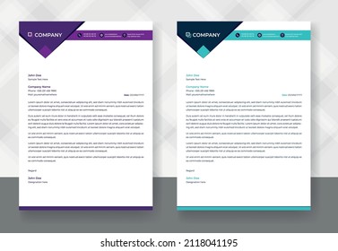 Corporate Creative Professional letterhead template