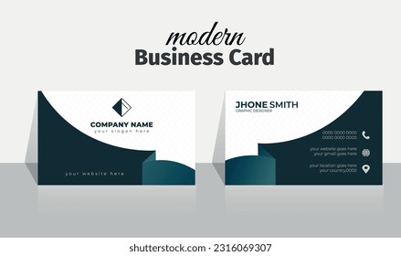  Corporate Creative Professional modern  clean pattern Trendy style and black white and green 3d Double side gradient identity design luxury minimal  multipurpose official print ready business card