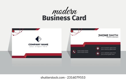 Corporate Creative Professional modern  clean pattern Trendy style and black white and green 3d Double side gradient identity design luxury minimal  multipurpose official print ready business card
 