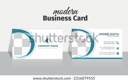 Corporate Creative Professional modern  clean pattern Trendy style and black white and green 3d Double side gradient identity design luxury minimal  multipurpose official print ready business card
 
