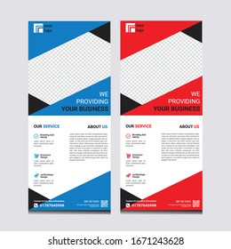 corporate creative roll up banner design