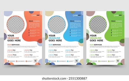 Corporate creative simple business flyer template design or vector company Brochure template design
