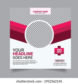Corporate creative social media post design template, corporate Facebook ad design, Instagram ad, Facebook post, corporate social media post.