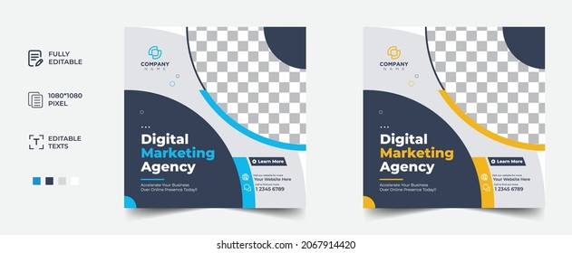 Corporate Creative Social Media Post Design Template