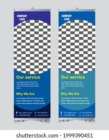 Corporate Creative x stand, x banner Design Template