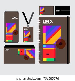 Corporate dentity template set. Business stationery mock-up with blank logo. Internet Marketing and Branding Design Template.