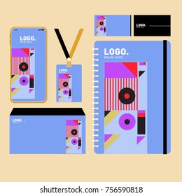 Corporate dentity template set. Business stationery mock-up with blank logo. Internet Marketing and Branding Design Template.