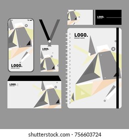 Corporate dentity template set. Business stationery mock-up with blank logo. Internet Marketing and Branding Design Template.