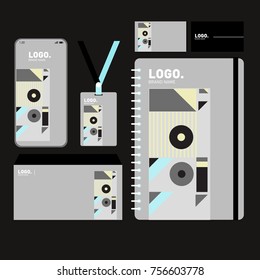 Corporate dentity template set. Business stationery mock-up with blank logo. Internet Marketing and Branding Design Template.