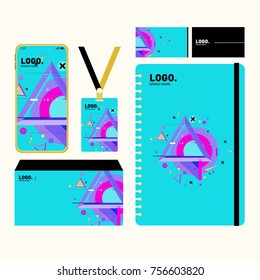 Corporate dentity template set. Business stationery mock-up with blank logo. Internet Marketing and Branding Design Template.