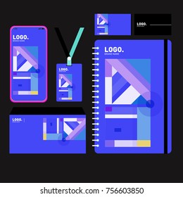 Corporate dentity template set. Business stationery mock-up with blank logo. Internet Marketing and Branding Design Template.