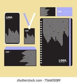 Corporate dentity template set. Business stationery mock-up with blank logo. Internet Marketing and Branding Design Template.