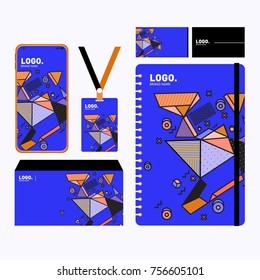 Corporate dentity template set. Business stationery mock-up with blank logo. Internet Marketing and Branding Design Template.