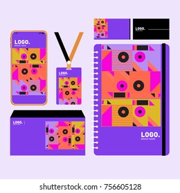 Corporate dentity template set. Business stationery mock-up with blank logo. Internet Marketing and Branding Design Template.