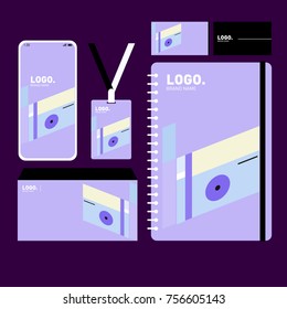 Corporate dentity template set. Business stationery mock-up with blank logo. Internet Marketing and Branding Design Template.