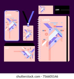 Corporate dentity template set. Business stationery mock-up with blank logo. Internet Marketing and Branding Design Template.