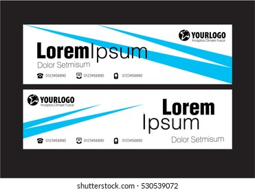 Corporate Design Banner Template with Elements