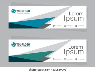 Corporate Design Banner Template with Elements