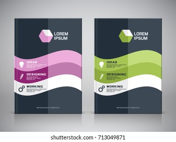 Corporate design of brochure cover