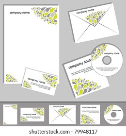 corporate design - gray, yellow