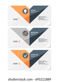 Corporate design of paper leaflets or banners