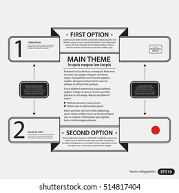 Corporate design template on white background. Useful for advertising, presentations and web design.