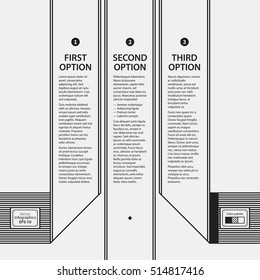 Corporate design template on white background. Useful for advertising, presentations and web design.