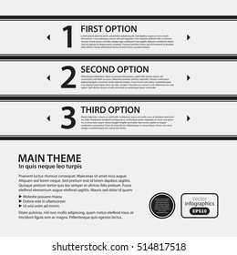 Corporate design template on white background. Useful for advertising, presentations and web design.