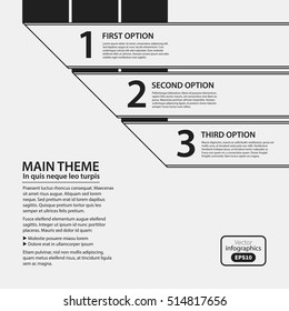Corporate design template on white background. Useful for advertising, presentations and web design.