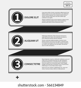 Corporate design template on white background. Useful for advertising, presentations and web design.